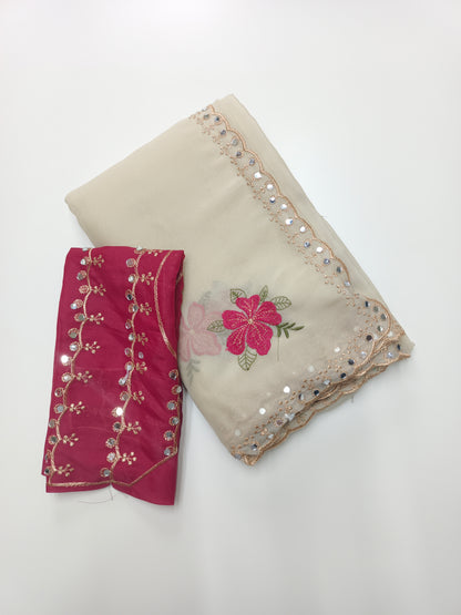 FANCY WORK SAREE