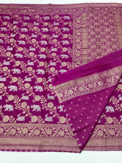 FANCY CRUSH CHIFFON SAREE