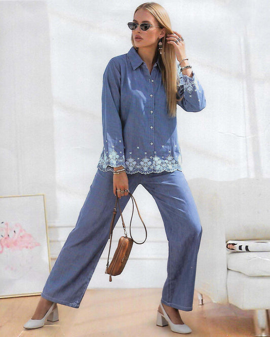 PREMIUM DENIM CORD SET