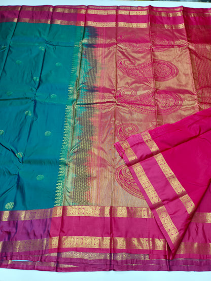 KANCHIPURAM SEMI SILK SAREE