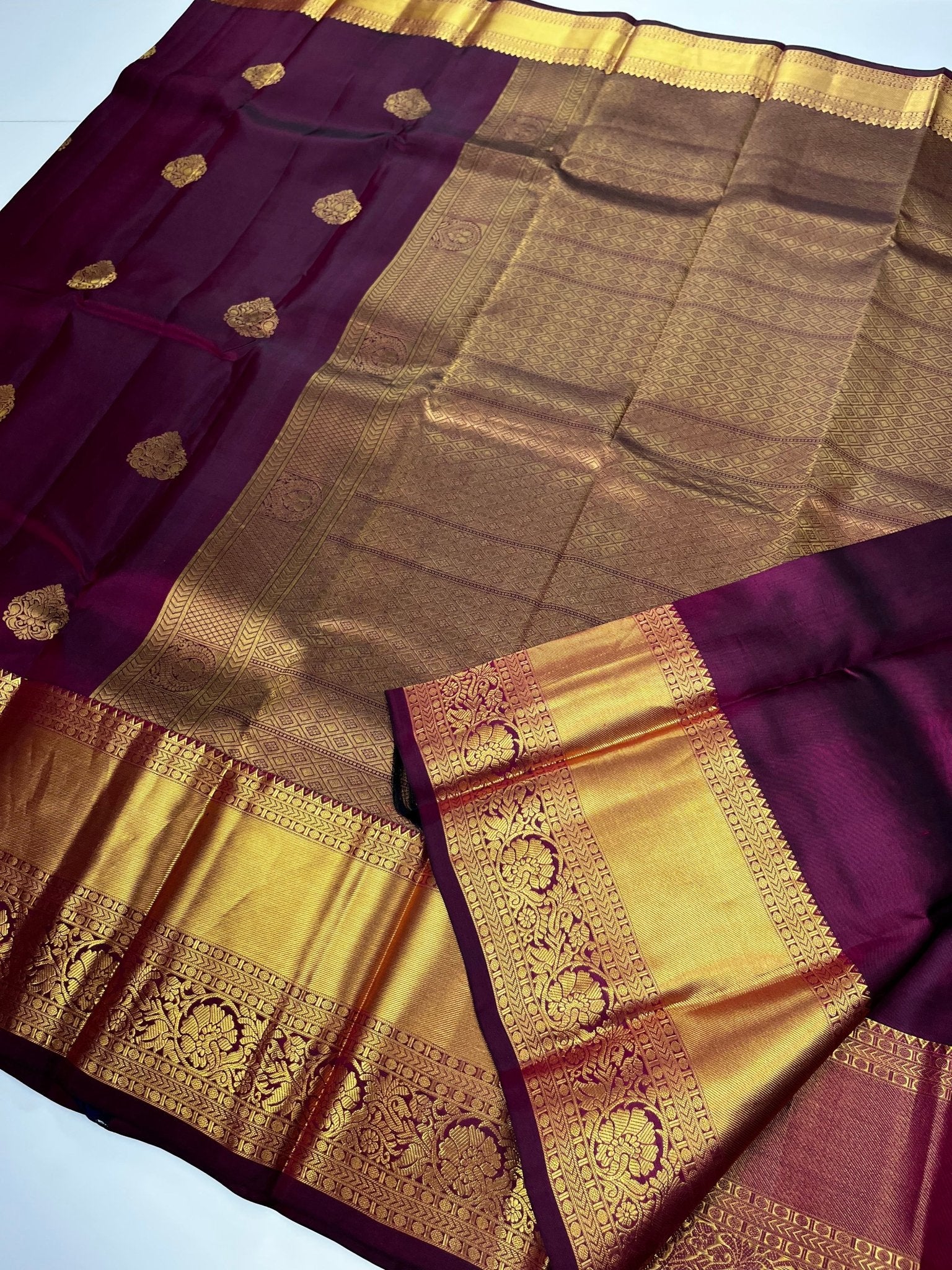KANCHIPURAM PURE SILK SAREE - B S CHANNABASAPPA & SONS
