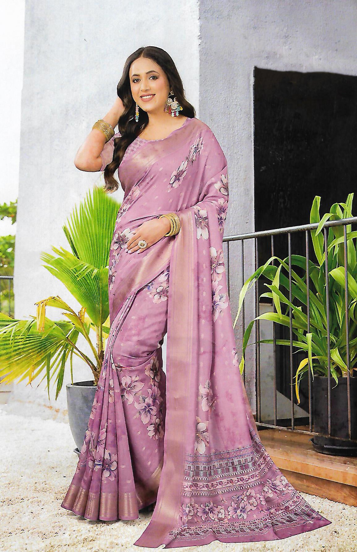 FANCY SYNTHETIC SAREE - B S CHANNABASAPPA & SONS