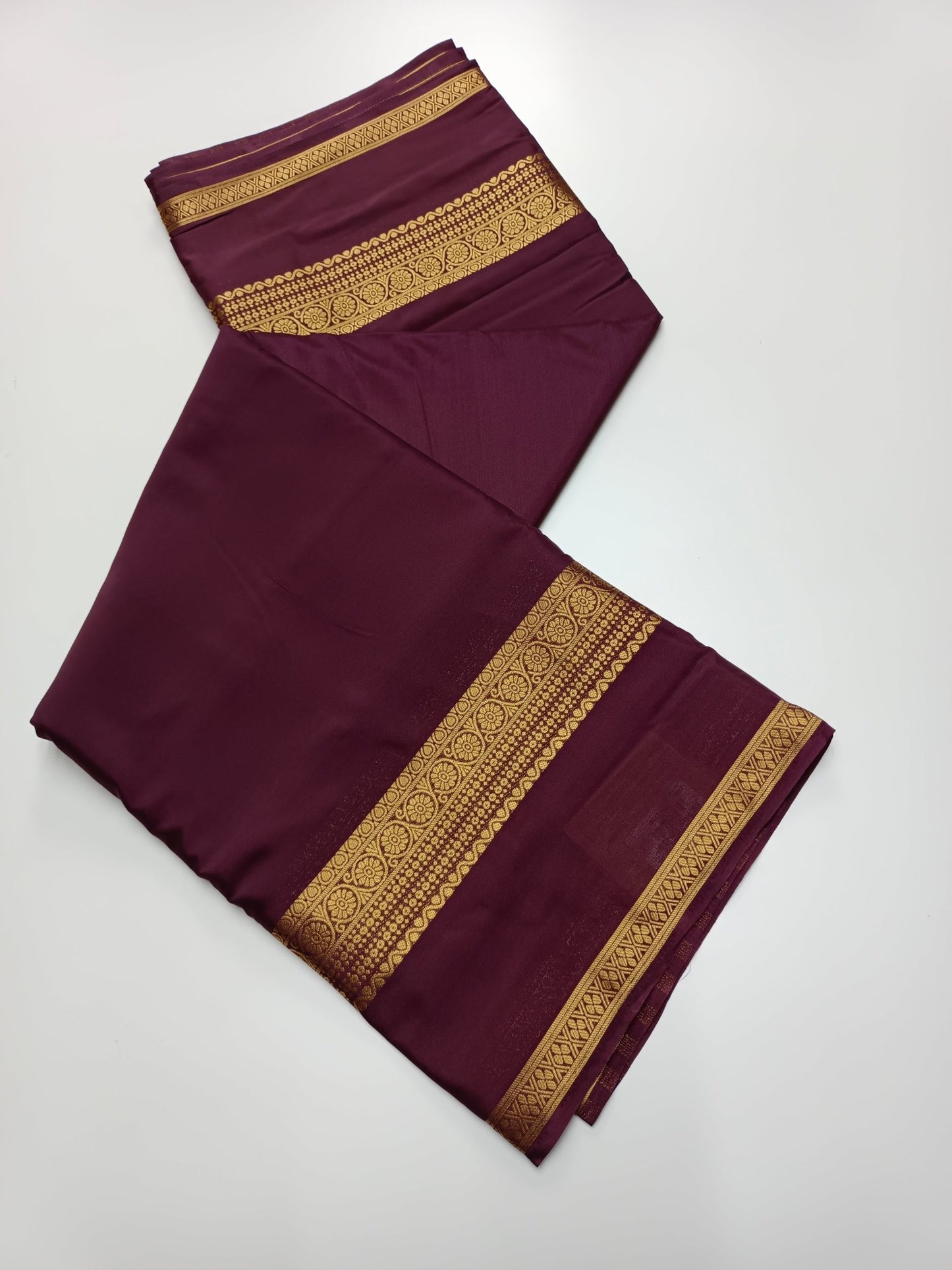 FANCY SEMI CREPE SILK SAREE - B S CHANNABASAPPA & SONS