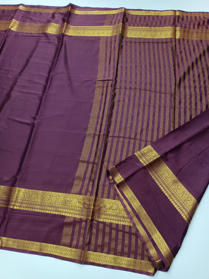 FANCY SEMI CREPE SILK SAREE - B S CHANNABASAPPA & SONS