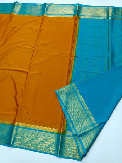 FANCY SEMI CREPE SILK SAREE - B S CHANNABASAPPA & SONS