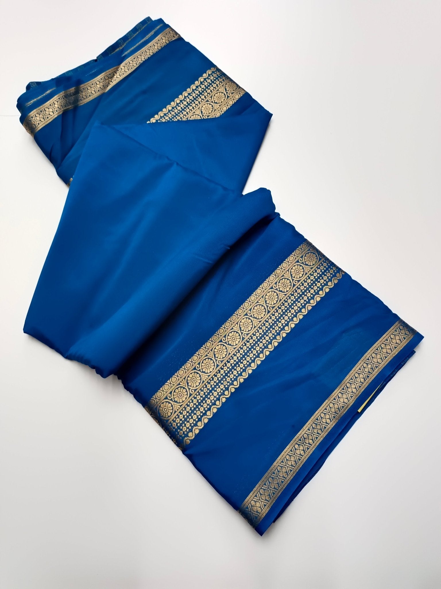 FANCY SEMI CREPE SILK SAREE - B S CHANNABASAPPA & SONS