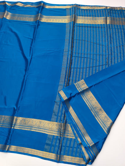FANCY SEMI CREPE SILK SAREE - B S CHANNABASAPPA & SONS