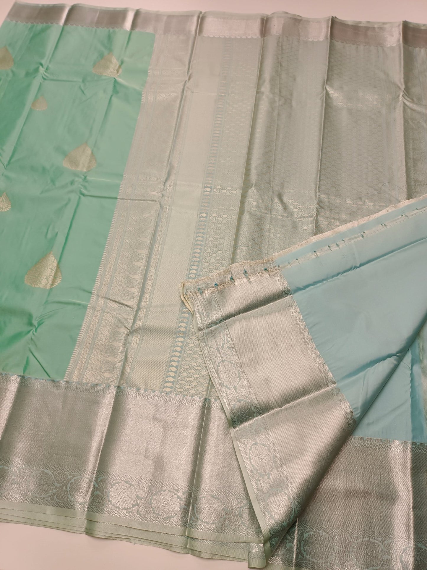 KANCHIPURAM SEMI SILK SAREE - B S CHANNABASAPPA & SONS