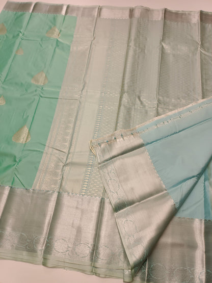 KANCHIPURAM SEMI SILK SAREE - B S CHANNABASAPPA & SONS