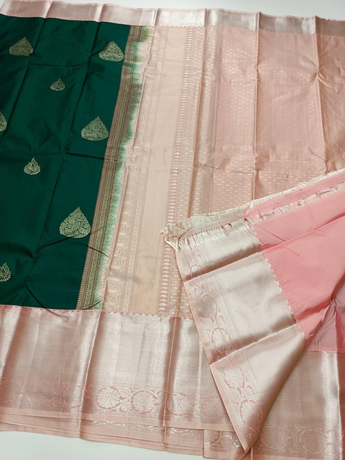 KANCHIPURAM SEMI SILK SAREE - B S CHANNABASAPPA & SONS