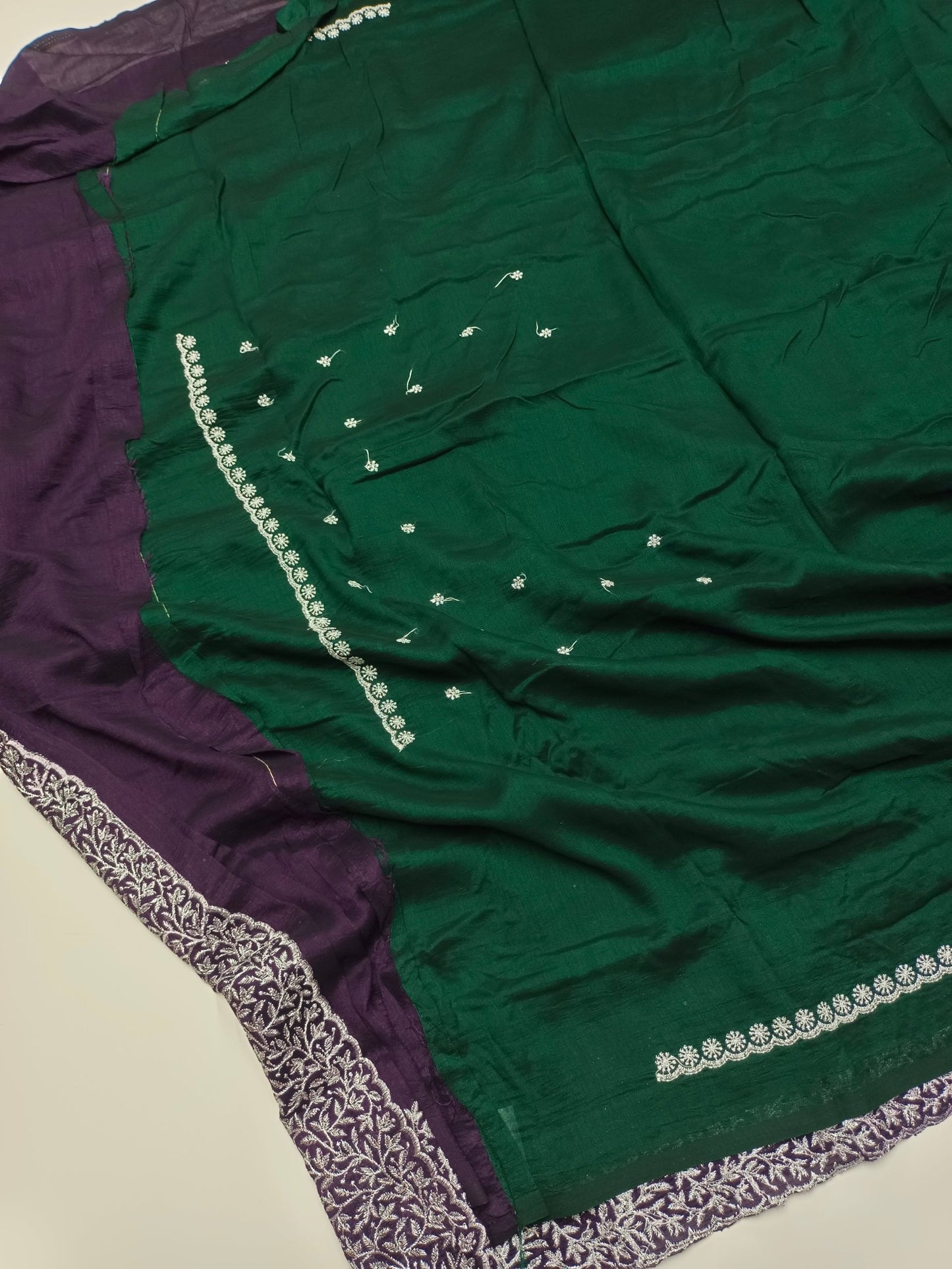 FANCY EMBROIDERY WORK SAREE - B S CHANNABASAPPA & SONS