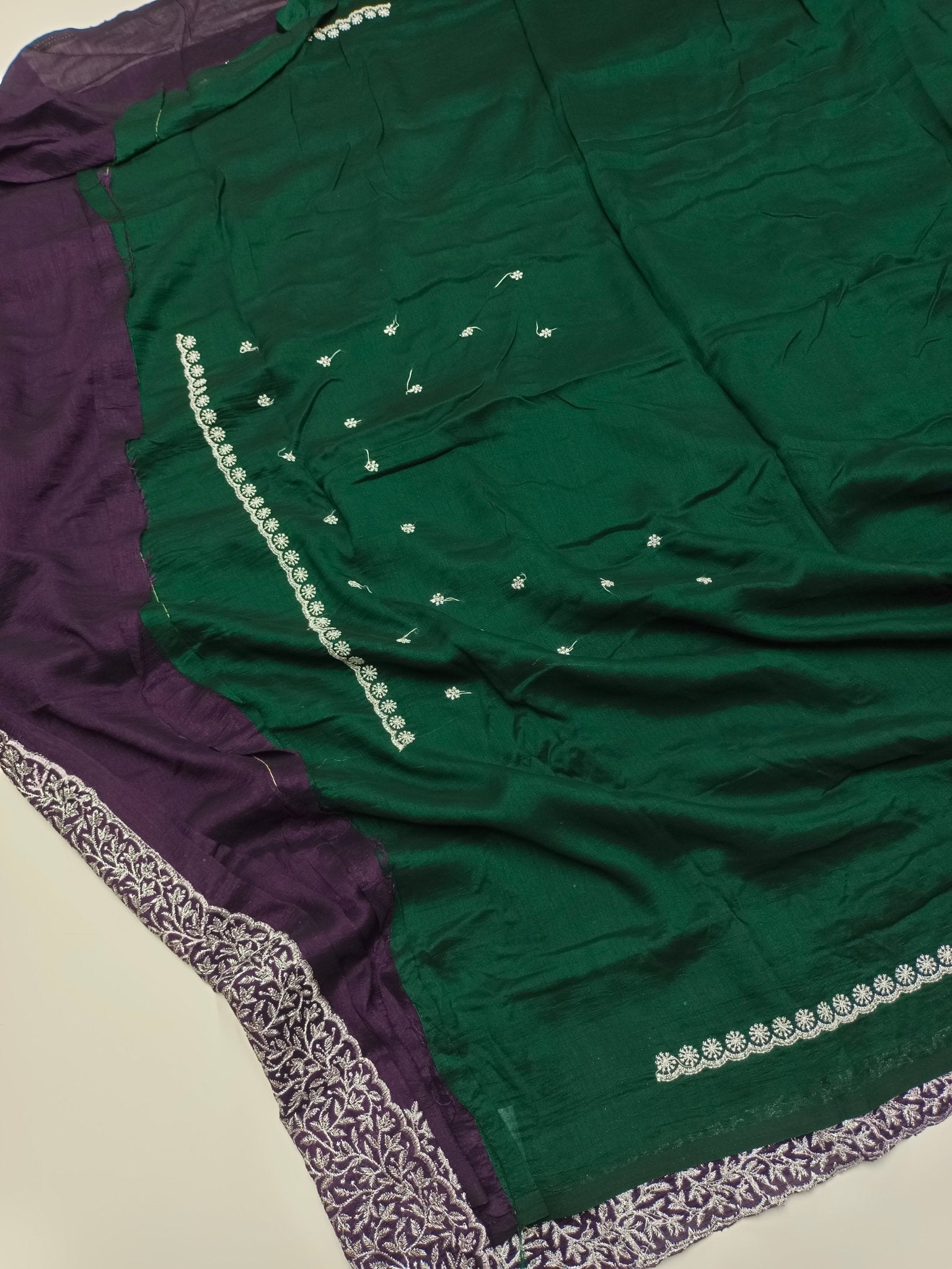 FANCY EMBROIDERY WORK SAREE - B S CHANNABASAPPA & SONS