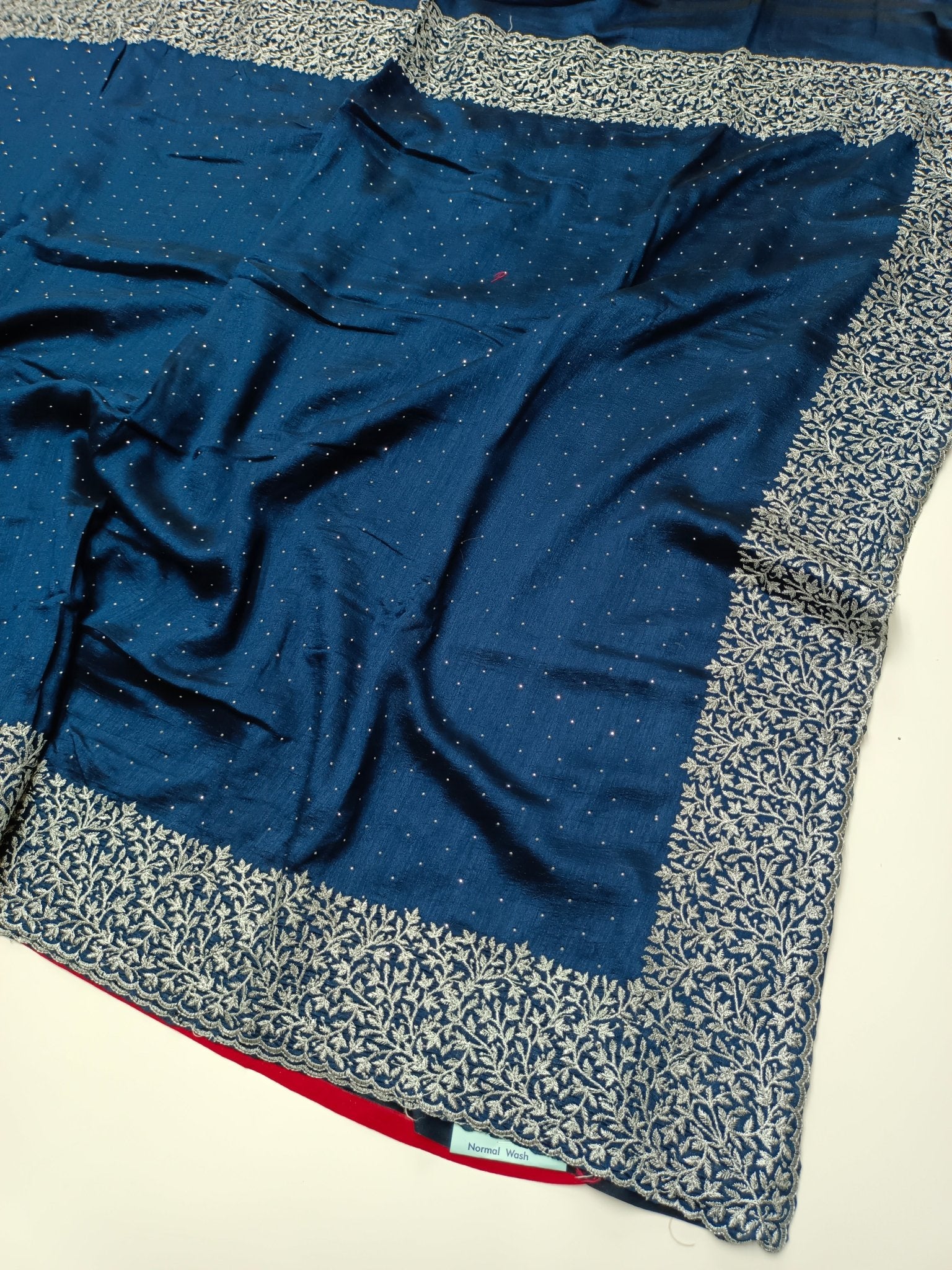 FANCY EMBROIDERY WORK SAREE - B S CHANNABASAPPA & SONS