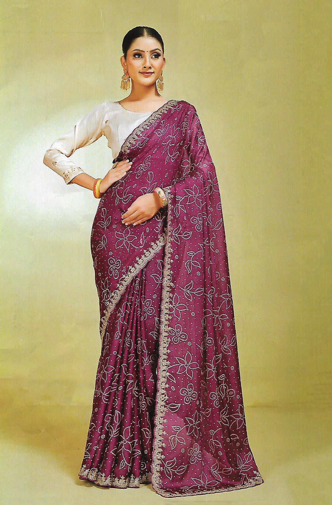 FANCY SYNTHETIC SAREE - B S CHANNABASAPPA & SONS
