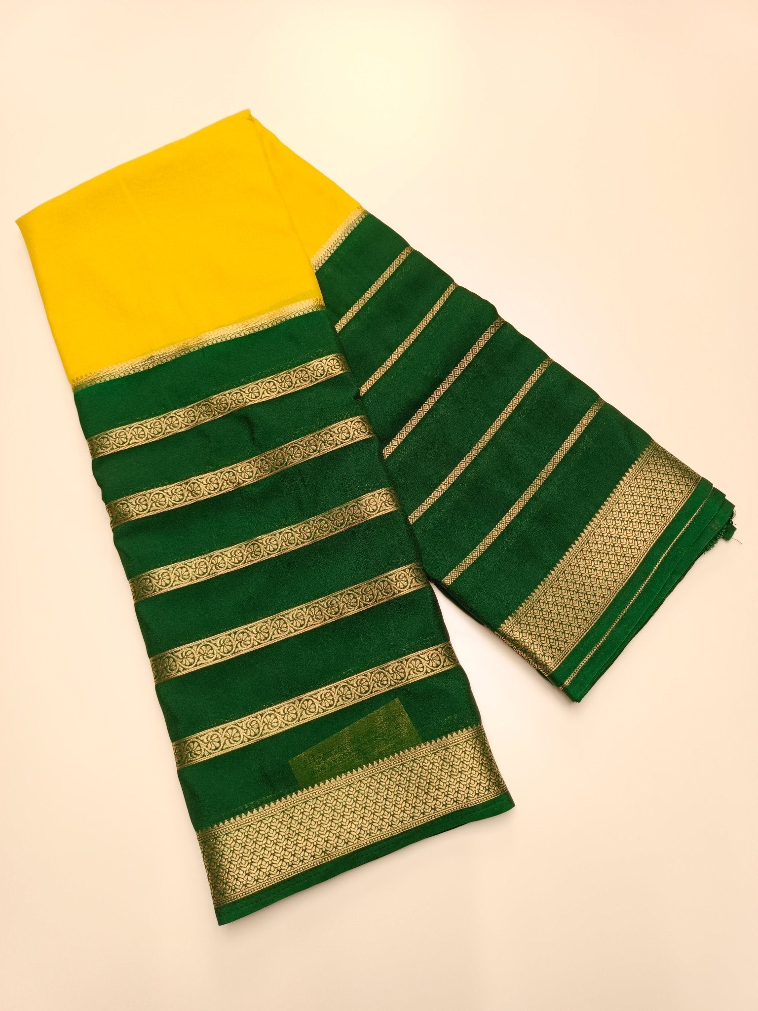 FANCY SEMI CREPE SILK SAREE - B S CHANNABASAPPA & SONS