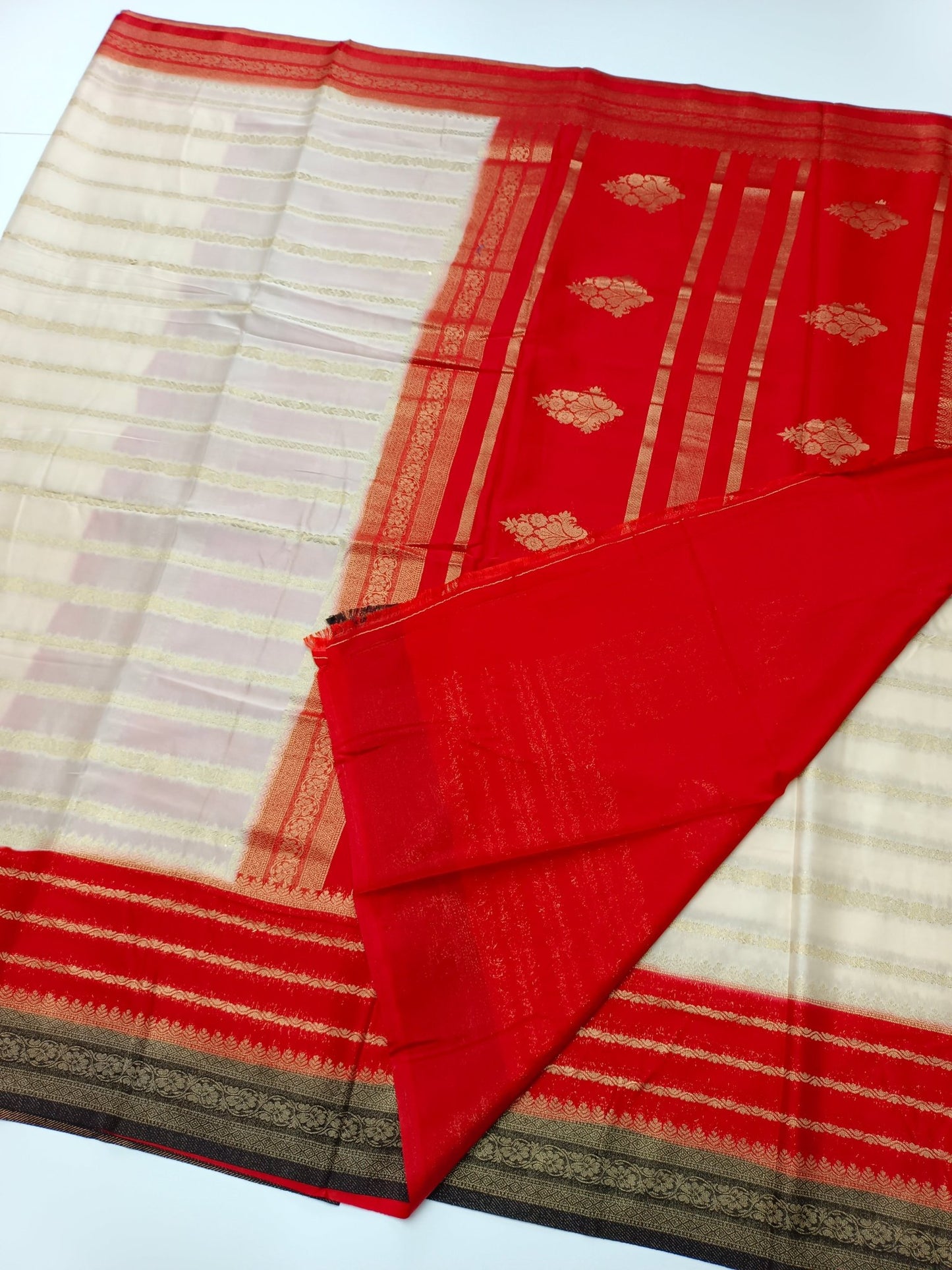 FANCY CREPE SILK SAREE - B S CHANNABASAPPA & SONS
