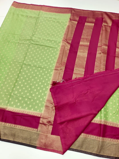 FANCY CREPE SILK SAREE - B S CHANNABASAPPA & SONS
