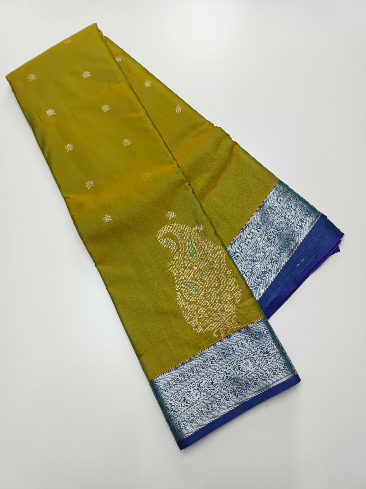 KANCHIPURAM SEMI SILK SAREE - B S CHANNABASAPPA & SONS