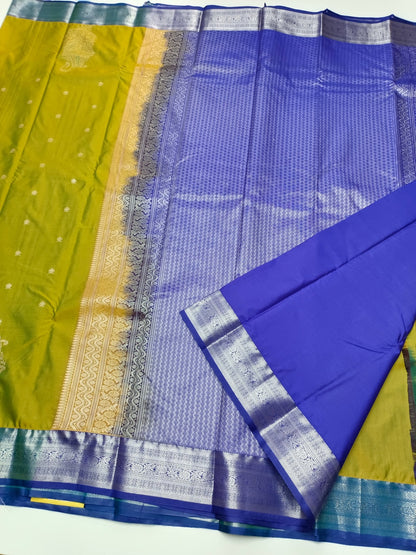 KANCHIPURAM SEMI SILK SAREE - B S CHANNABASAPPA & SONS