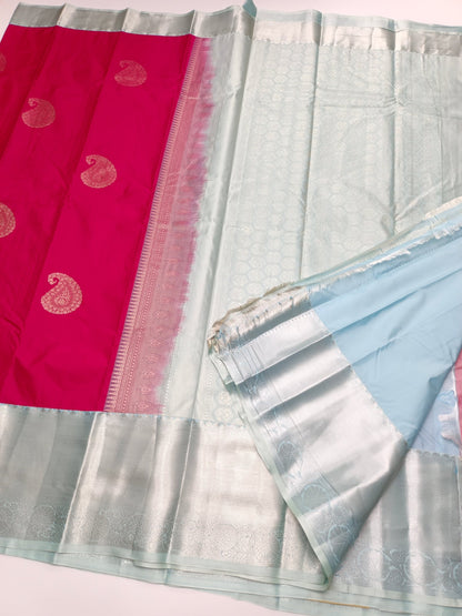 KANCHIPURAM SEMI SILK SAREE - B S CHANNABASAPPA & SONS