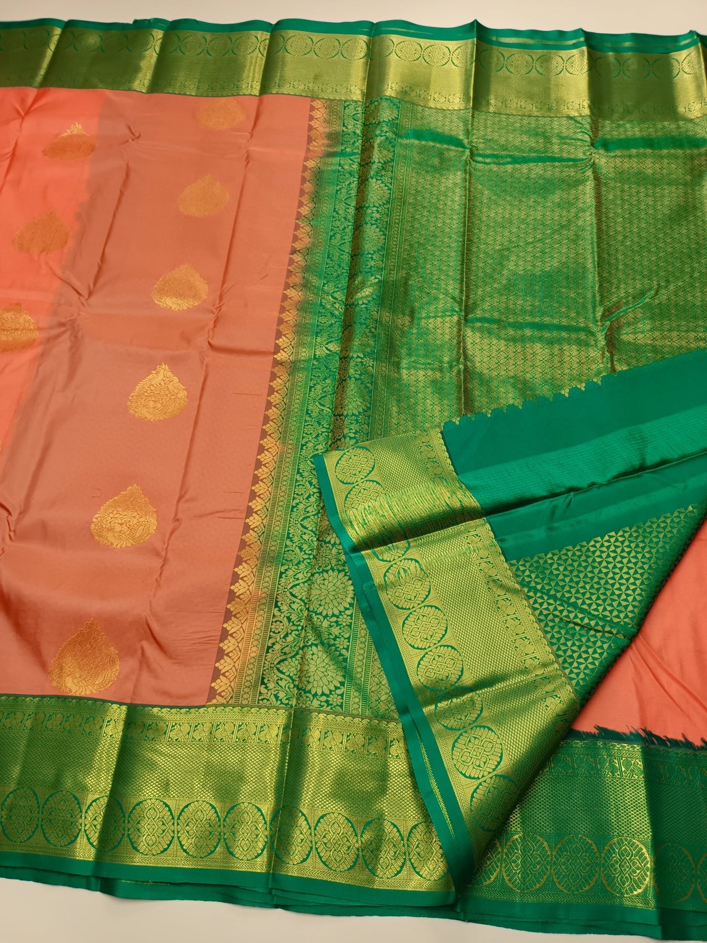 KANCHIPURAM SEMI SILK SAREE - B S CHANNABASAPPA & SONS