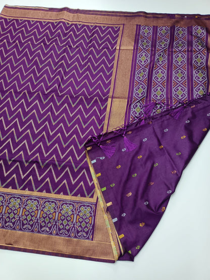 FANCY CHANDERI SILK SAREE - B S CHANNABASAPPA & SONS