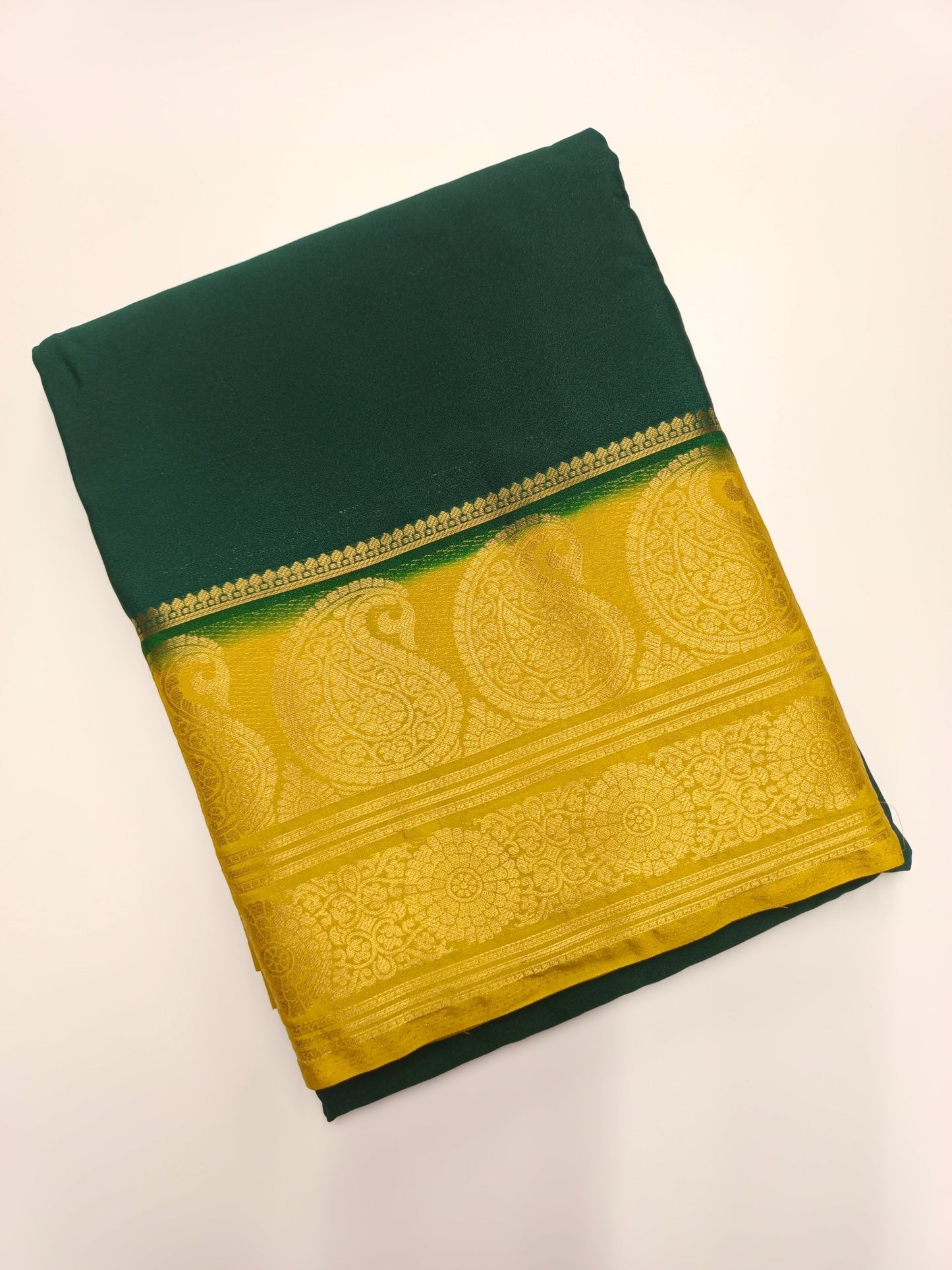 SEMI CREPE SILK SAREE - B S CHANNABASAPPA & SONS