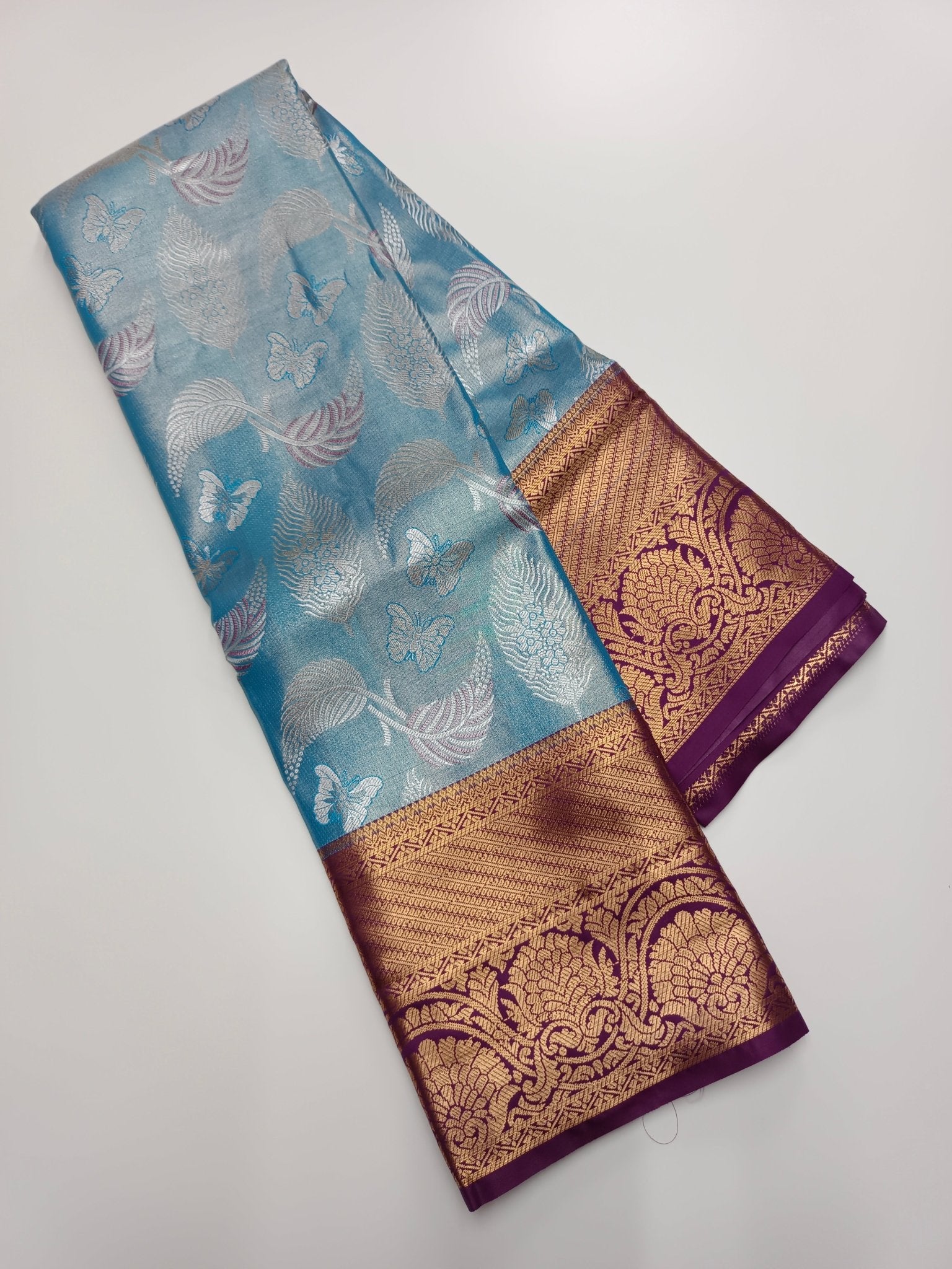 FANCY BROCADE SILK SAREE - B S CHANNABASAPPA & SONS