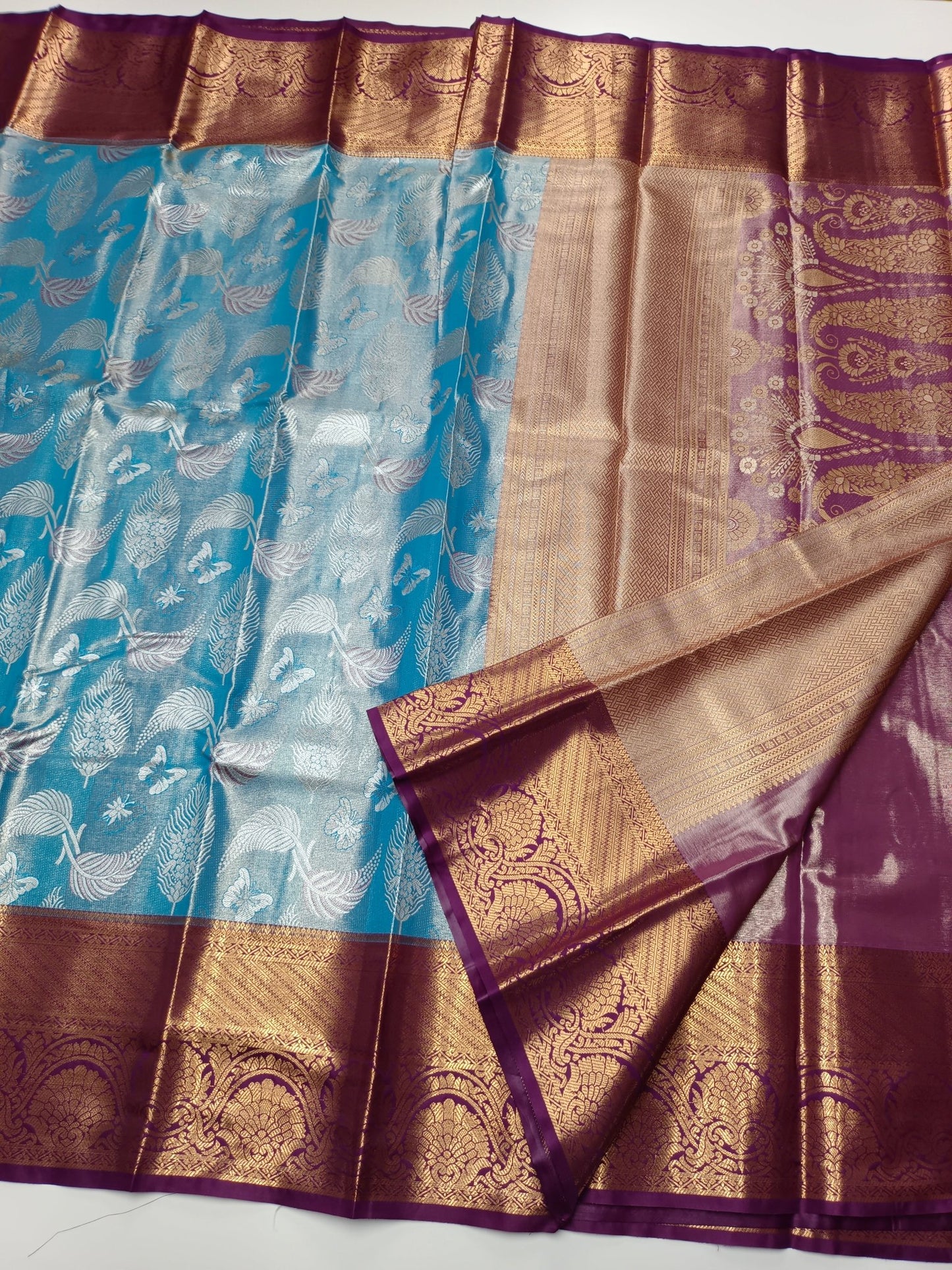 FANCY BROCADE SILK SAREE - B S CHANNABASAPPA & SONS