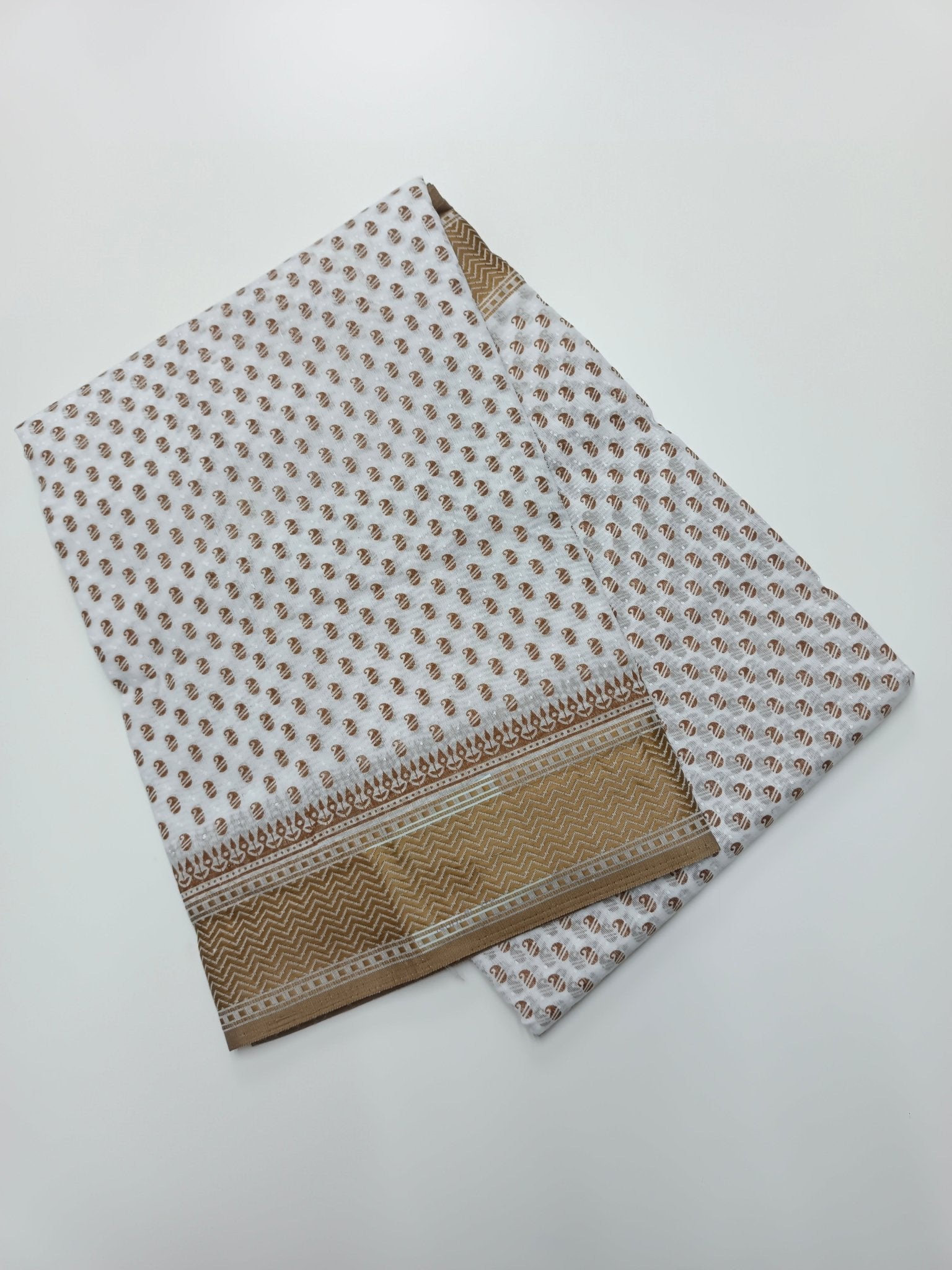 FANCY PRINTED COTTON SAREE - B S CHANNABASAPPA & SONS