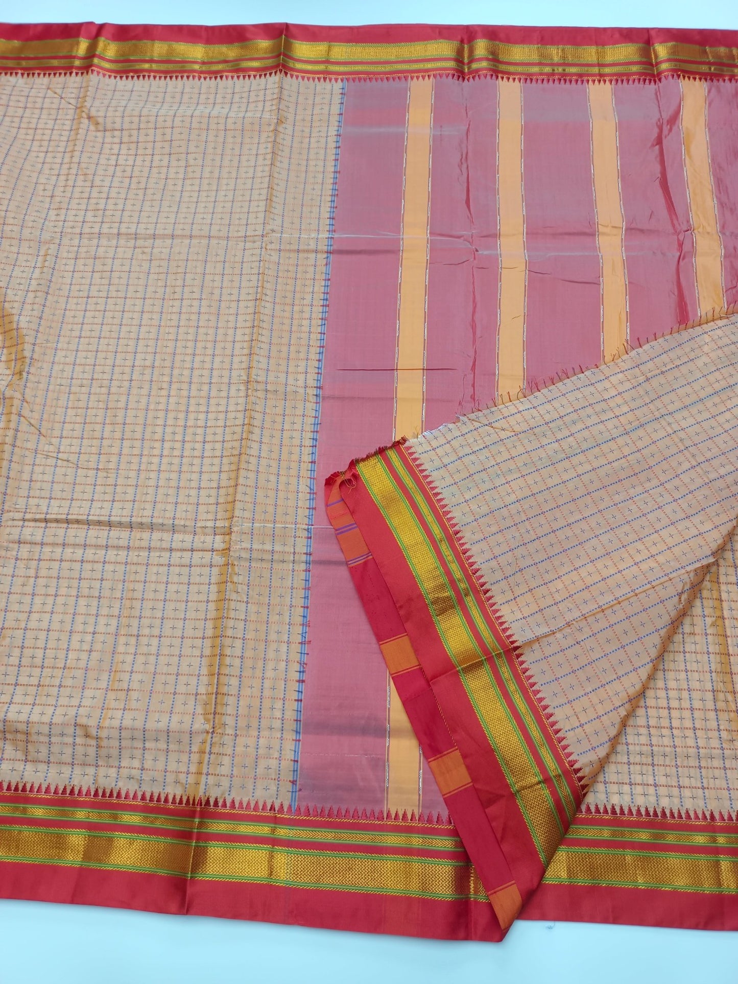 FANCY ILKAL COTTON SAREE - B S CHANNABASAPPA & SONS