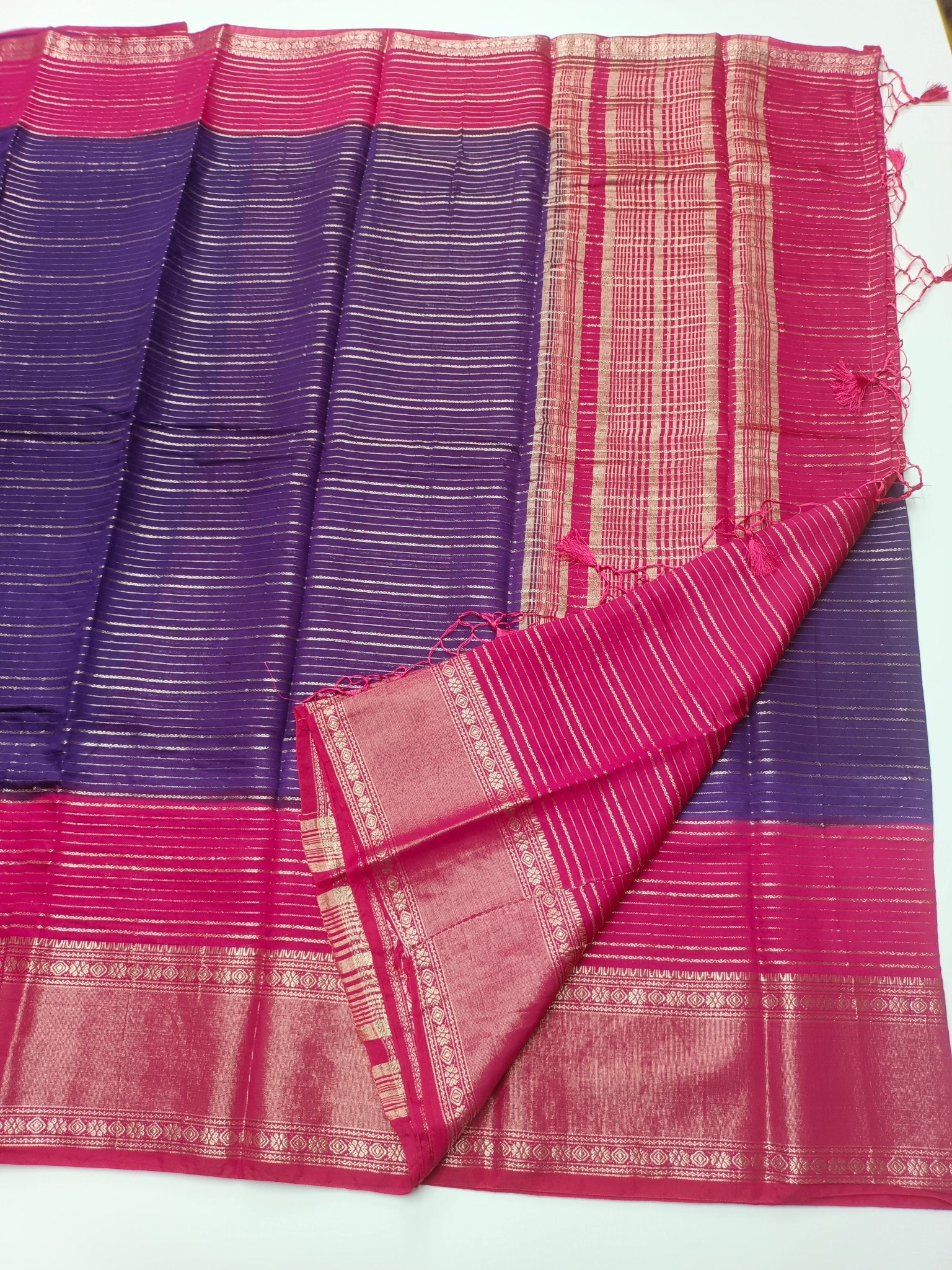 SEMI CREPE SILK SAREE - B S CHANNABASAPPA & SONS