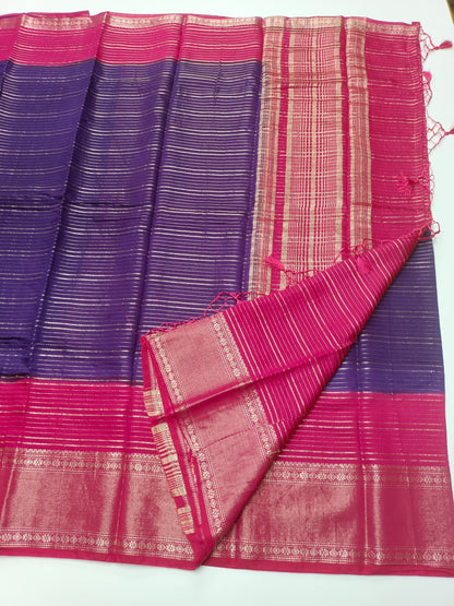 SEMI CREPE SILK SAREE - B S CHANNABASAPPA & SONS