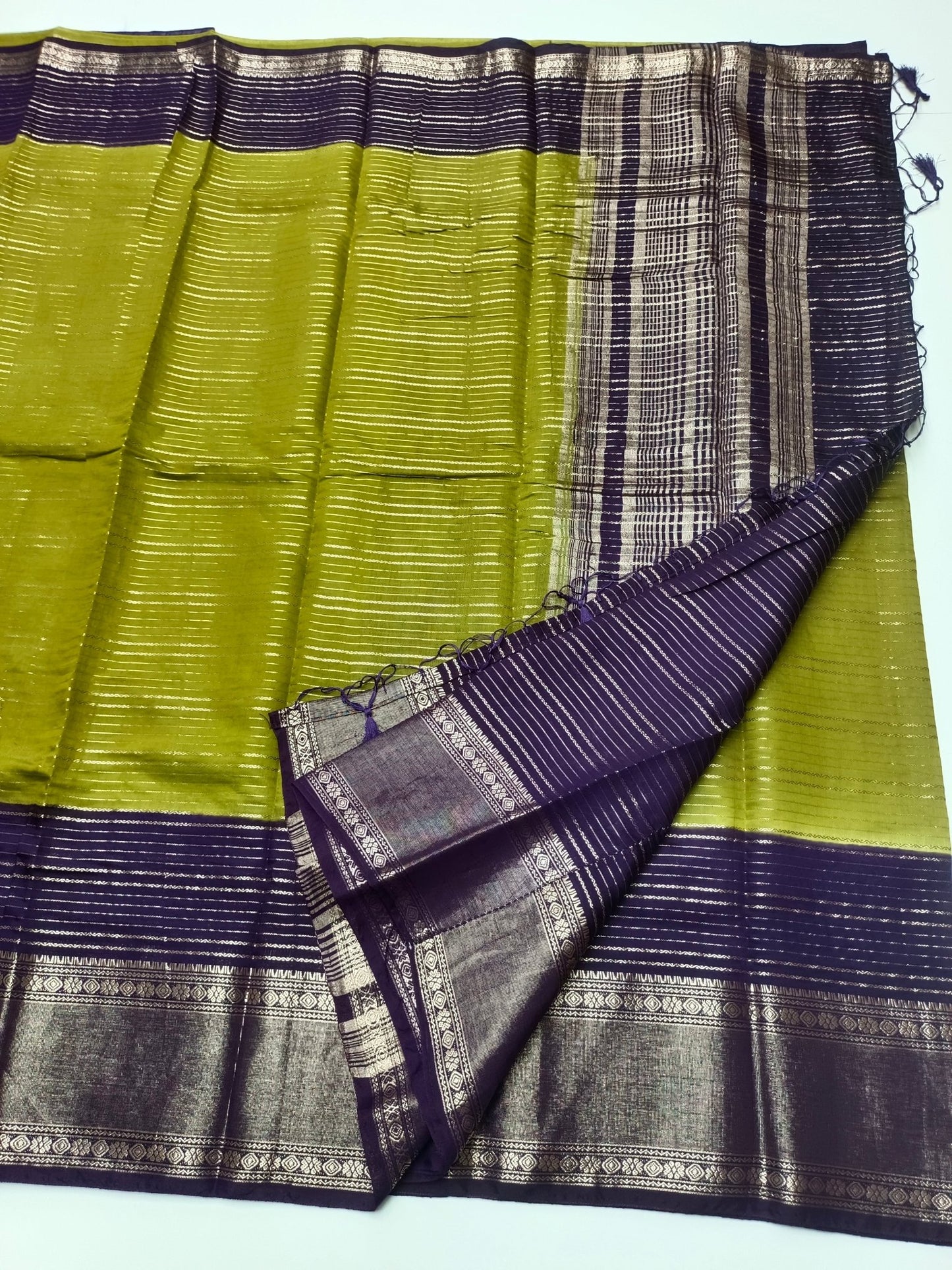 SEMI CREPE SILK SAREE - B S CHANNABASAPPA & SONS