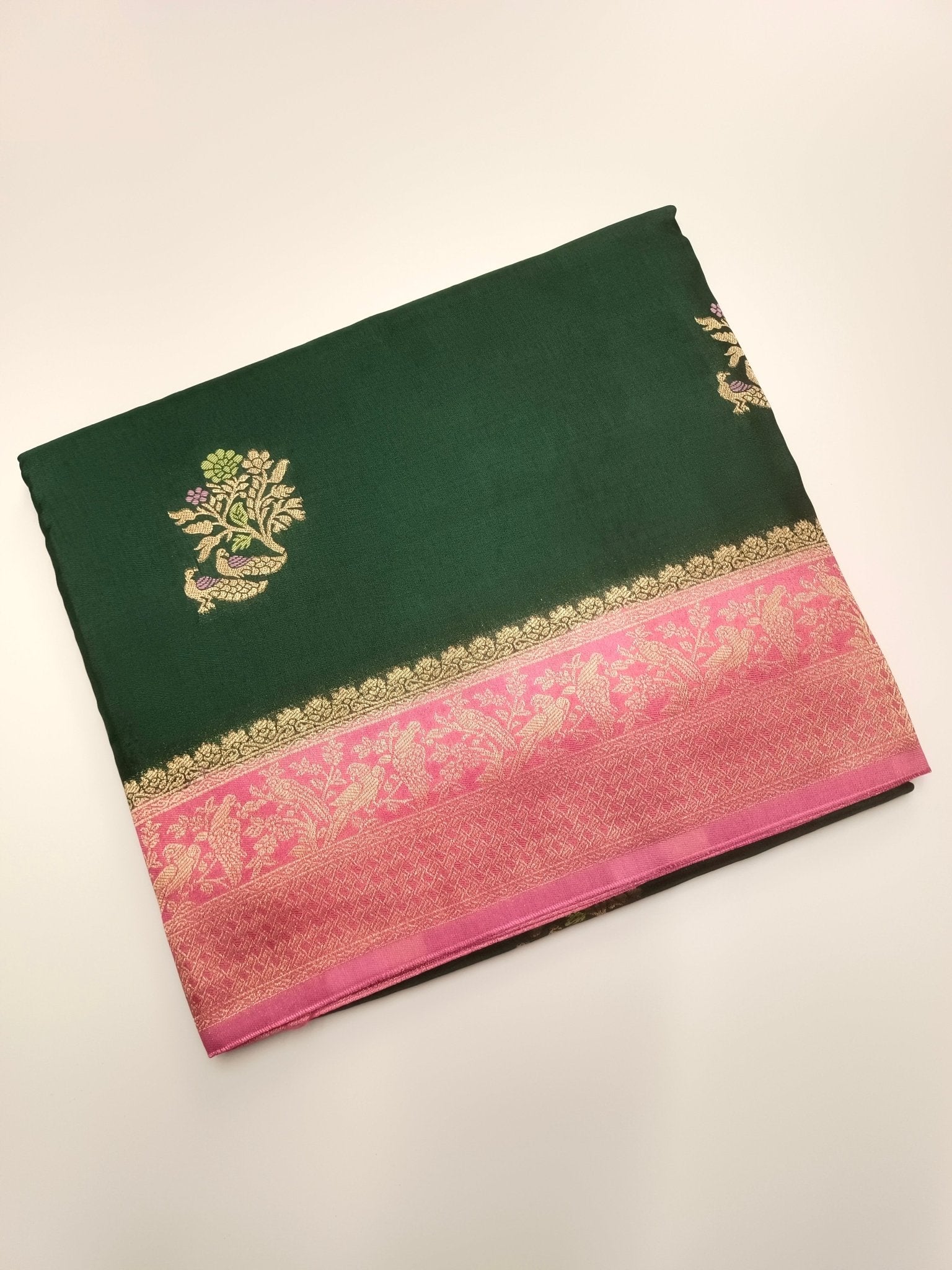 SEMI CREPE SILK SAREE - B S CHANNABASAPPA & SONS