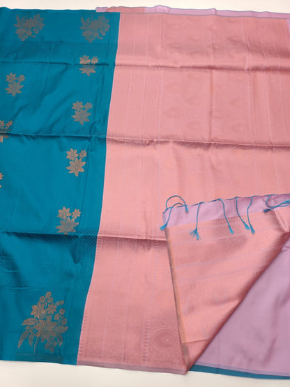 FANCY SOFT SILK SAREE - B S CHANNABASAPPA & SONS
