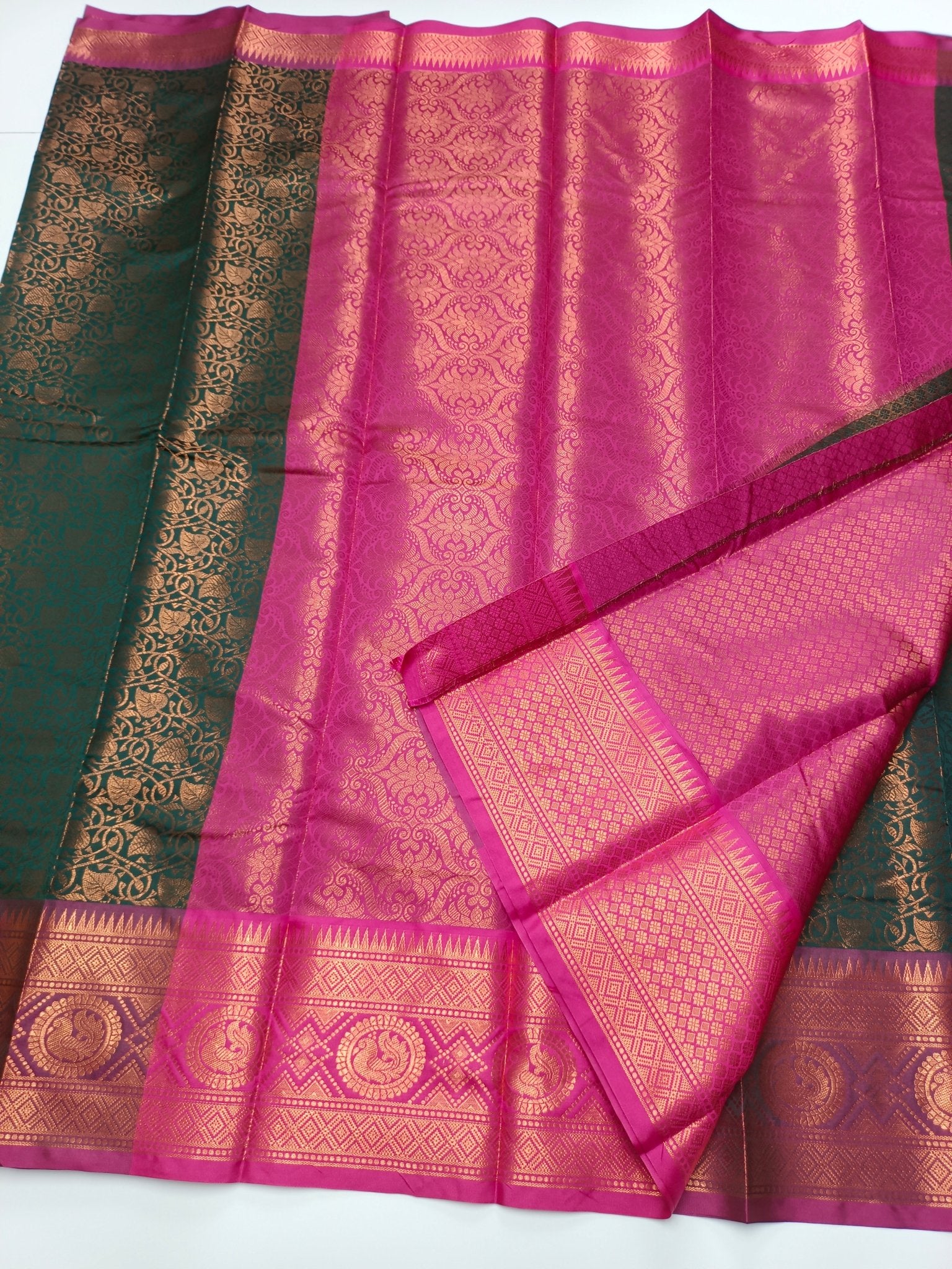 FANCY BROCADE SILK SAREE - B S CHANNABASAPPA & SONS