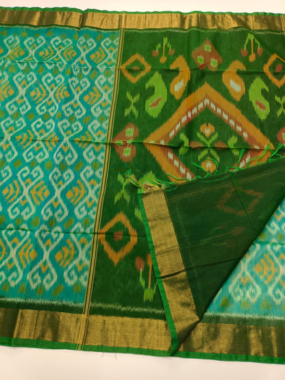 FANCY IKKAT COTTON SAREE - B S CHANNABASAPPA & SONS