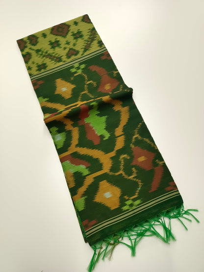 FANCY IKKAT COTTON SAREE - B S CHANNABASAPPA & SONS