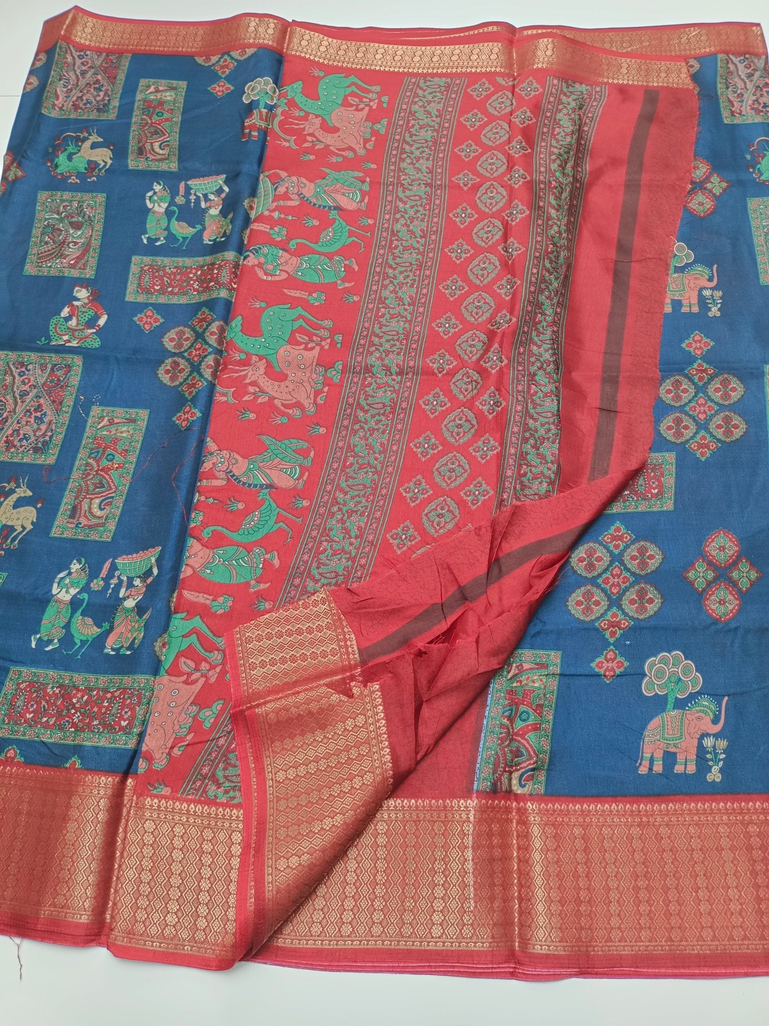 FANCY DOLA SILK SAREE - B S CHANNABASAPPA & SONS