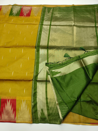 FANCY CHANDERI COTTON SAREE - B S CHANNABASAPPA & SONS
