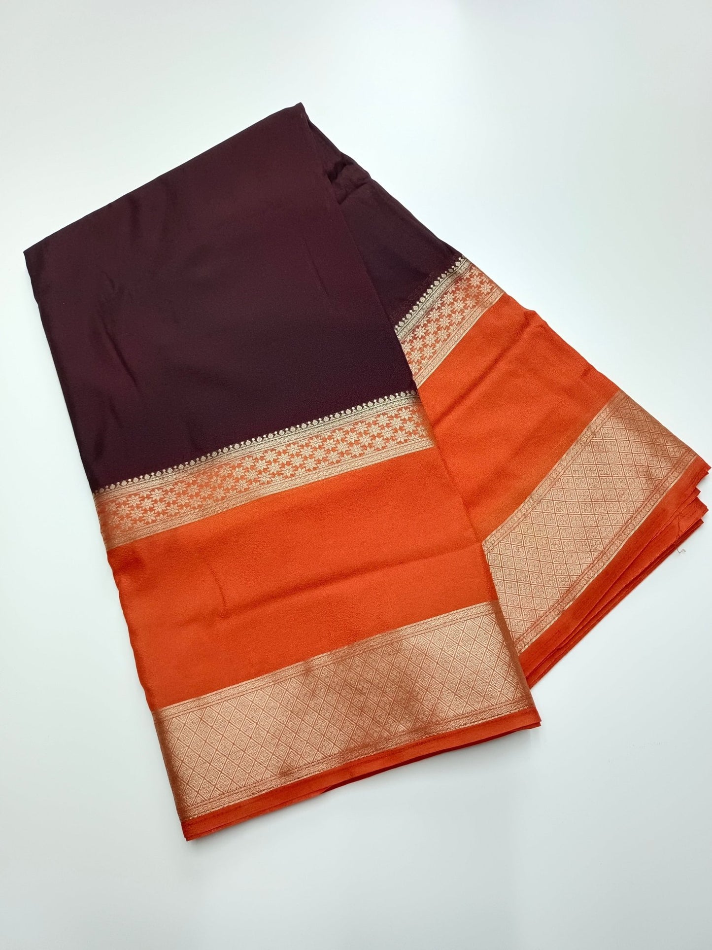 SEMI CREPE SILK SAREE - B S CHANNABASAPPA & SONS