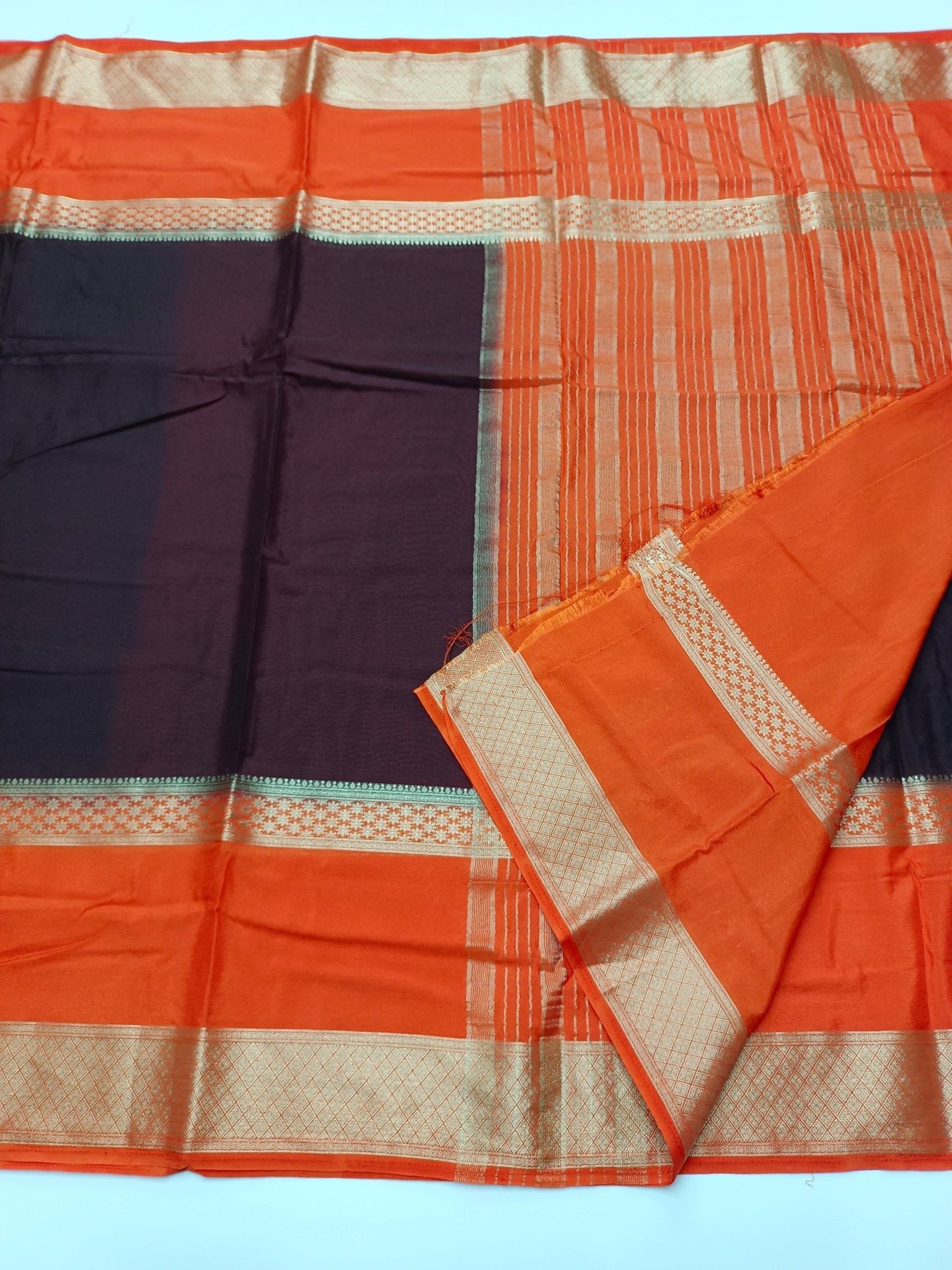 SEMI CREPE SILK SAREE - B S CHANNABASAPPA & SONS
