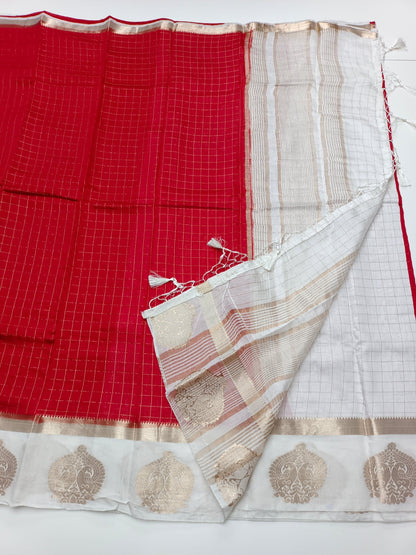 FANCY CHANDERI SAREE - B S CHANNABASAPPA & SONS