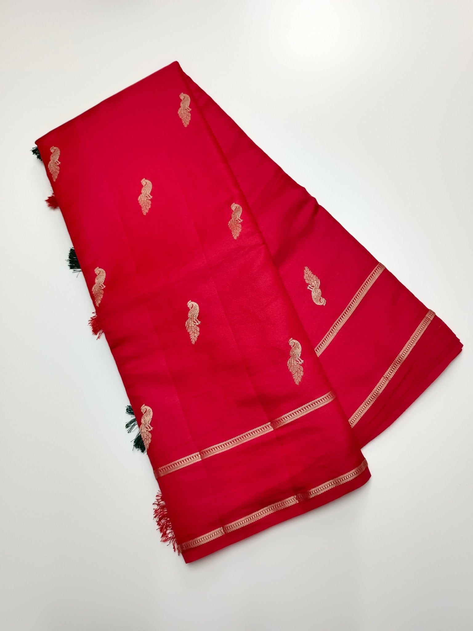 TUSSER SATIN SILK SAREE - B S CHANNABASAPPA & SONS