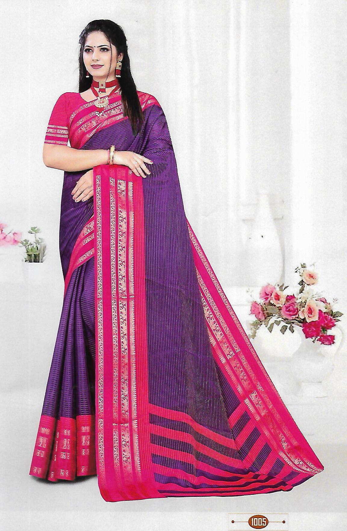 FANCY SYNTHETIC SAREE - B S CHANNABASAPPA & SONS