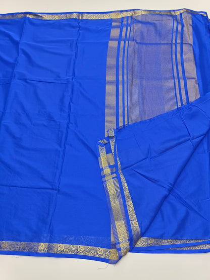 SEMI CREPE SILK SAREE - B S CHANNABASAPPA & SONS