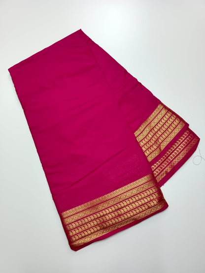 SEMI CREPE SILK SAREE - B S CHANNABASAPPA & SONS