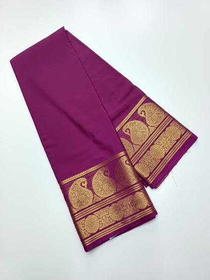 SEMI CREPE SILK SAREE - B S CHANNABASAPPA & SONS
