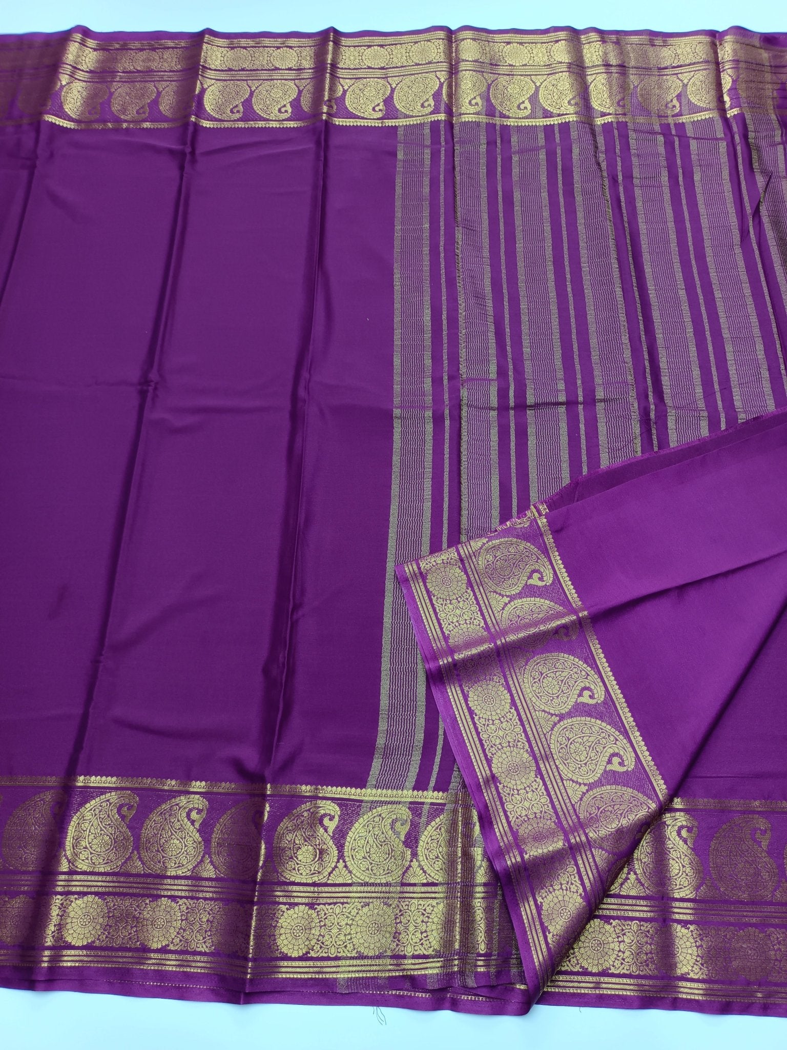 SEMI CREPE SILK SAREE - B S CHANNABASAPPA & SONS